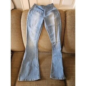 ROCK & ROLL DENIM Jeans Women’s Sz 25X32 Bargain Bell Pull On Hi Rise Flare NWT